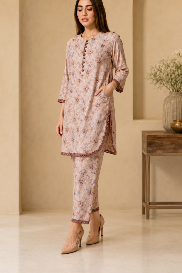 Soft Blossom Elegance Premium Co-Ord Set